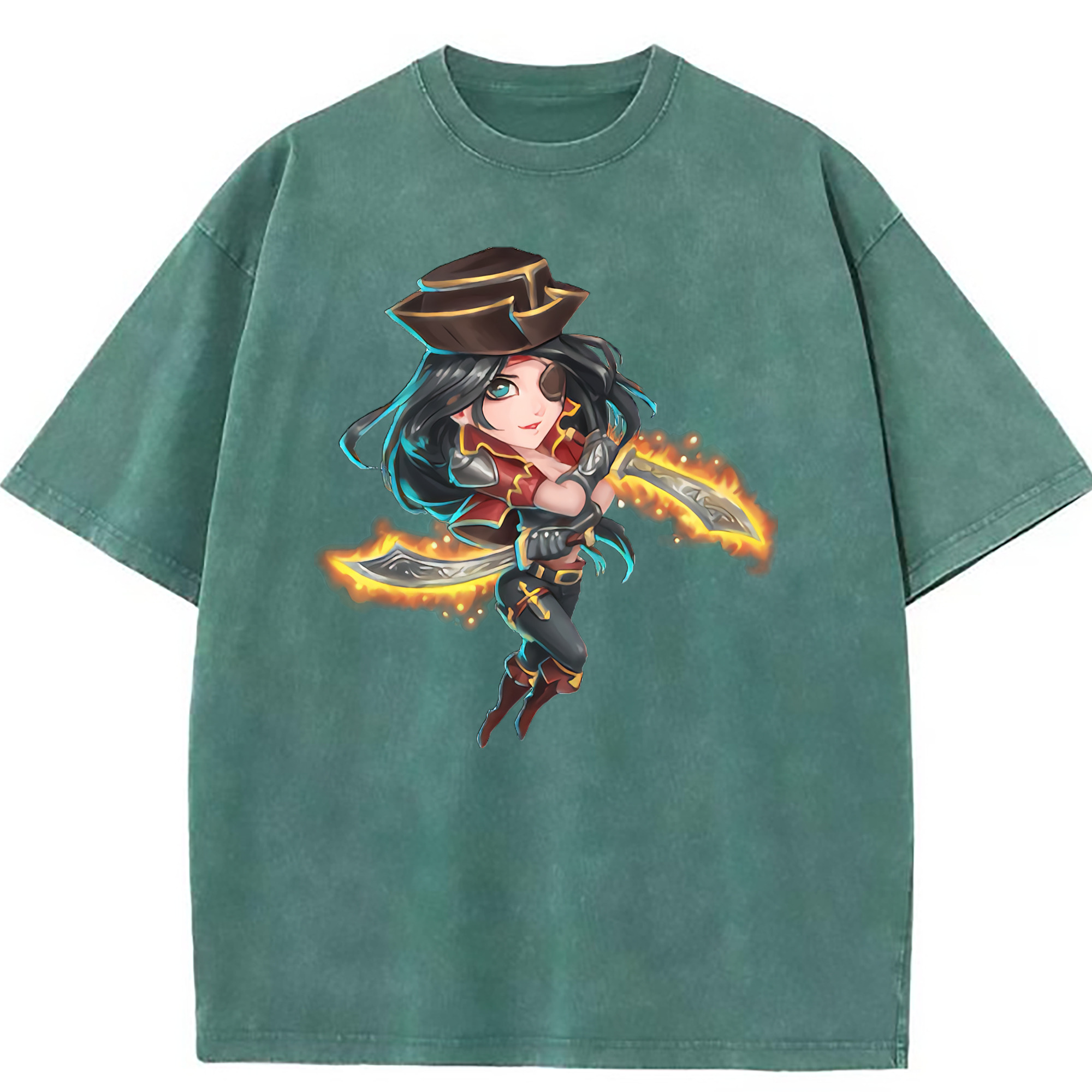 （画像用） リーグ・オブ・レジェンド League of Legends LOL 綿100% ヴィンテージ風 半袖Tシャツ（フロントプリント）